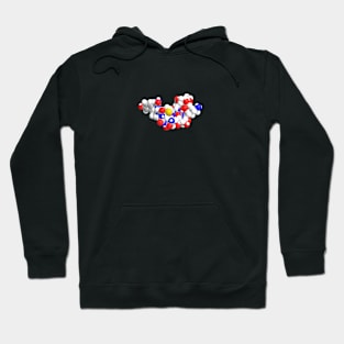 Alpha Endorphin Molecule Chemistry Hoodie